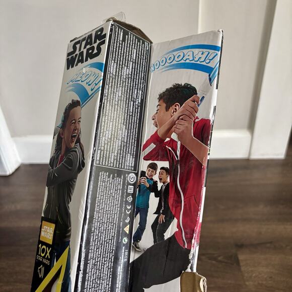 Star Wars Scream Saber Blue Lightsaber Record Your Own Sounds 3 Sound Modes New - Picture 8 of 9